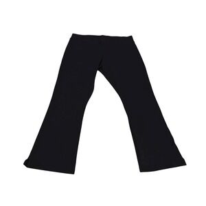 American Giant Black Flare Leggings Pants Size 14 Promodal‎ Spandex Made in USA